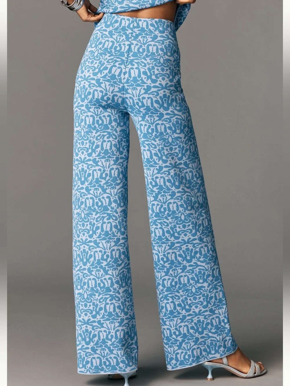 Anthropologie Maeve Jacquard Sweater Pull On Pants - Picture 4 of 5